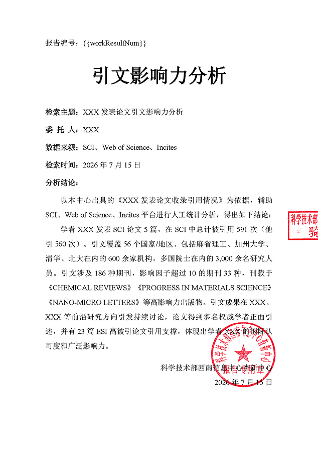 引文影响力分析
